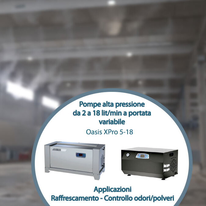 Pompe alta pressione a portata variabile 2-18 litri