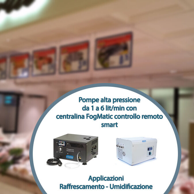 Pompe alta pressione per umidificare e raffrescare