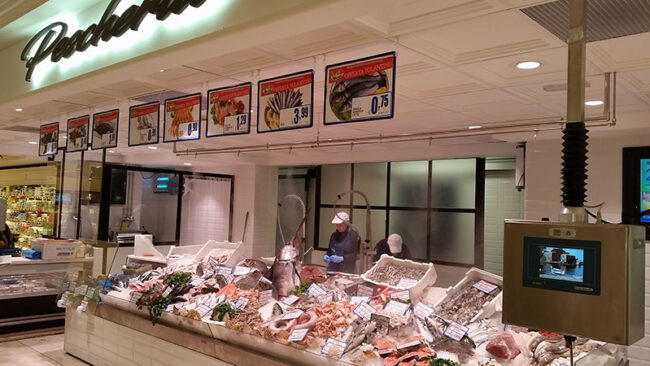 Sistema di umidificazione banco del pesce