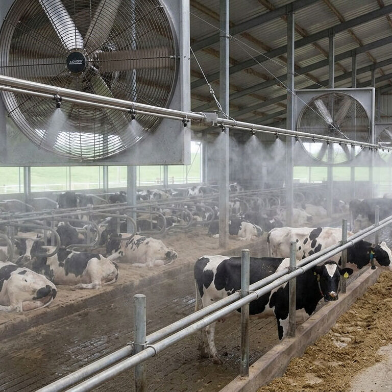 Nebulizzazione allevamenti mucche da latte