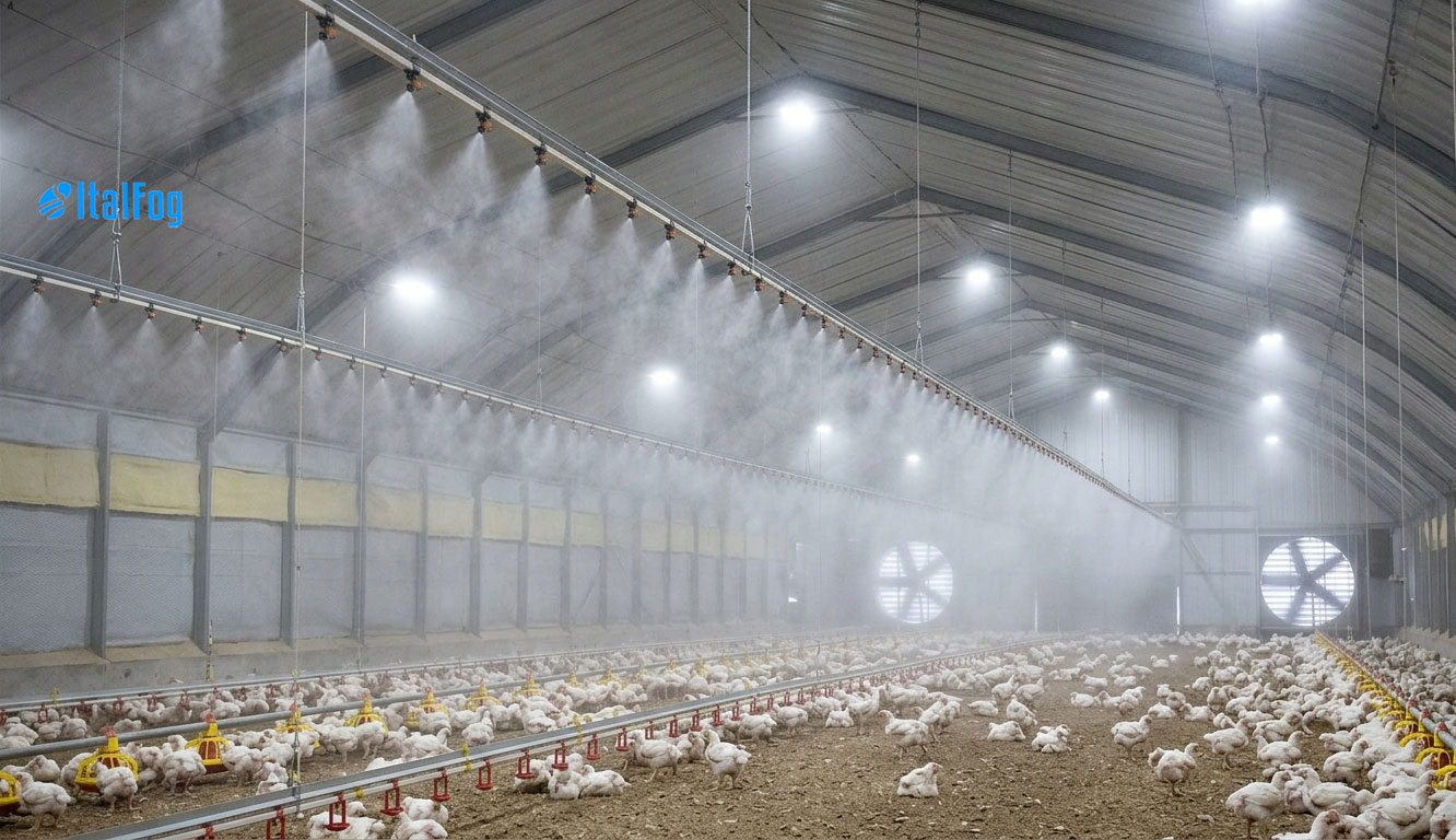 Nebulizzazione negli allevamenti avicoli
