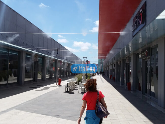 Impianto di nebulizzazione per esterno