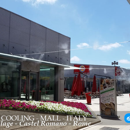 Impianti di nebulizzazione per centri commerciali