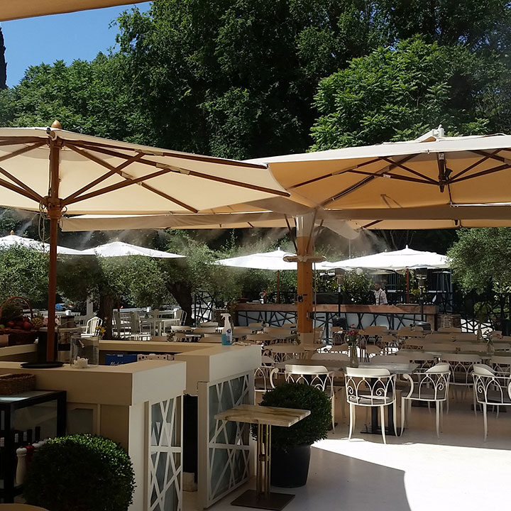 Dehors, impianti di nebulizzazione